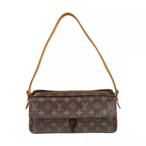 LOUIS VUITTON Shoulder Bag M51164 Monogram canvas Monogram Vivacite MM used - Picture 1 of 12